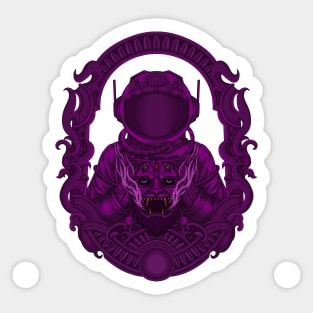 Astronaut invasion Sticker